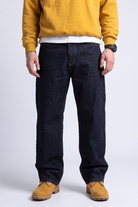 Kontrast Dikişli Baggy Jean Pantolon