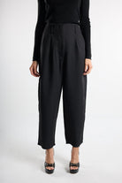 Christina's Storm-Black Carrot Fit Pants-Pantolon-1-fleurdirect.live
