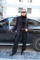 Christina's Storm-Black Laced Oversize Blazer-Ceket-3-fleurdirect.live