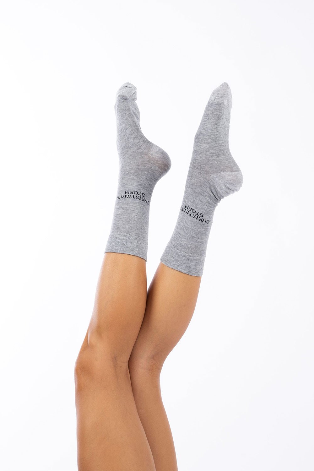 Christina's Storm-Comfy Cs Socks Gray-Çorap-1-fleurdirect.live