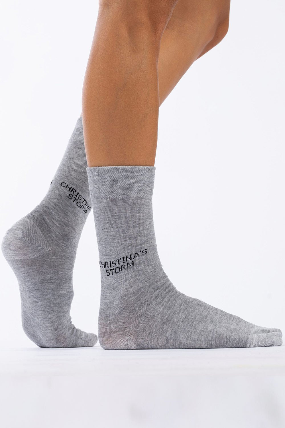 Christina's Storm-Comfy Cs Socks Gray-Çorap-3-fleurdirect.live