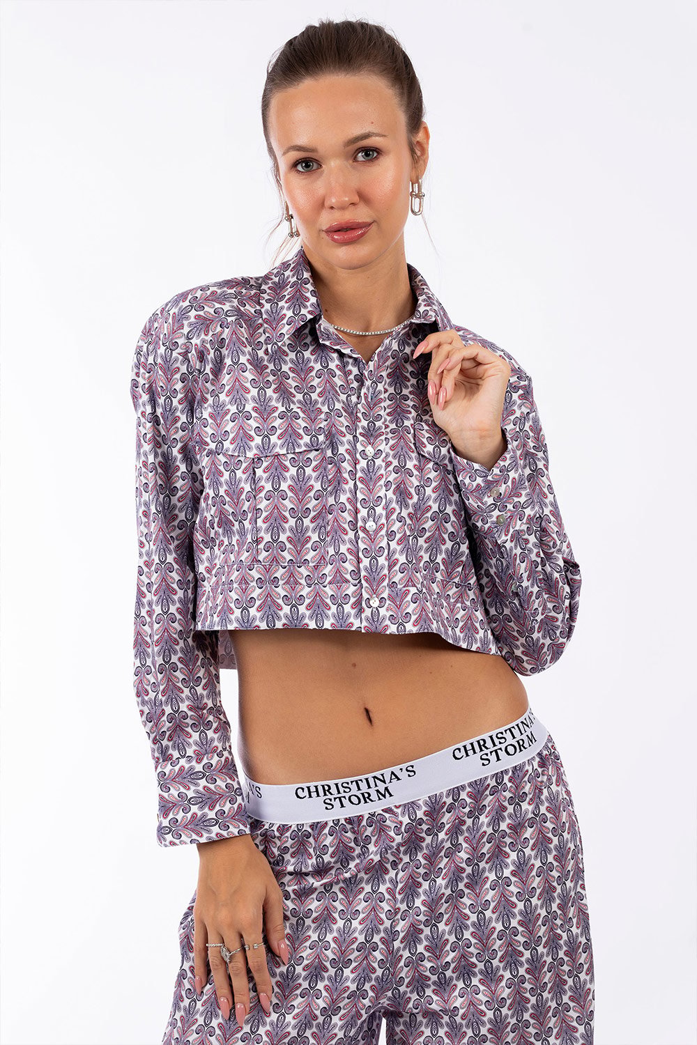Christina's Storm-Comfy Goddess Crop Shirt-Gömlek-1-fleurdirect.live
