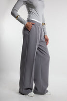 Christina's Storm-Gray Boxer Palazzo Pants-Pantolon-4-fleurdirect.live