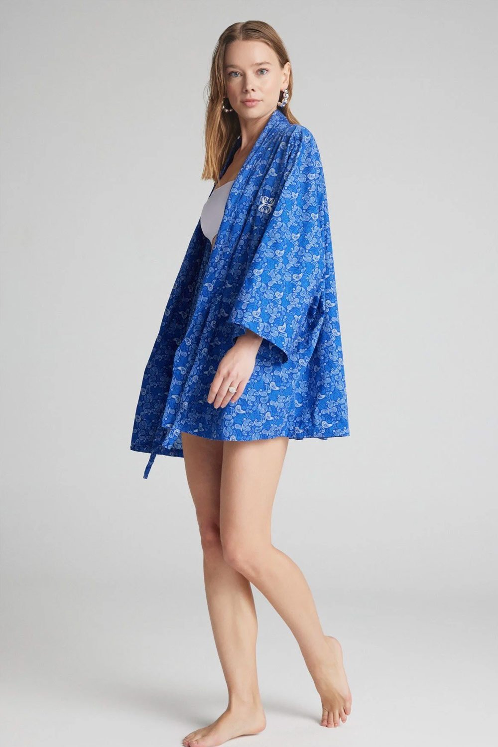 Christina's Storm-Royal Blue Paisley Limited Edition Kimono-Kimono-2-fleurdirect.live