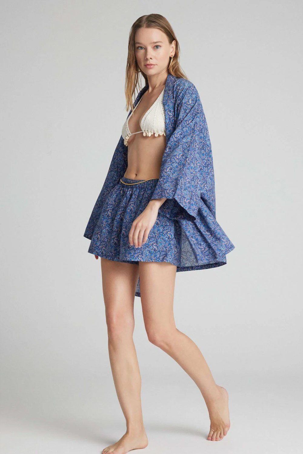 Christina's Storm-Turquoise Paisley Limited Edition Kimono-Kimono-2-fleurdirect.live