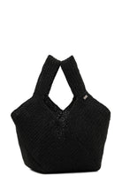 Clentti-Puzzle Bag Black / Hasır Siyah Çanta-Omuz Çantası-1-fleurdirect.live