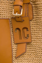 Clentti-Saddle Bag Tan / Taba Hasır Çanta-Omuz Çantası-3-fleurdirect.live
