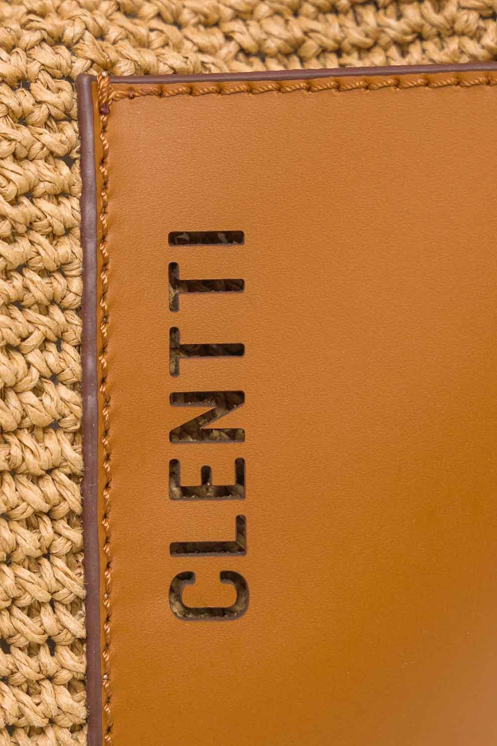 Clentti-Saddle Bag Tan / Taba Hasır Çanta-Omuz Çantası-4-fleurdirect.live