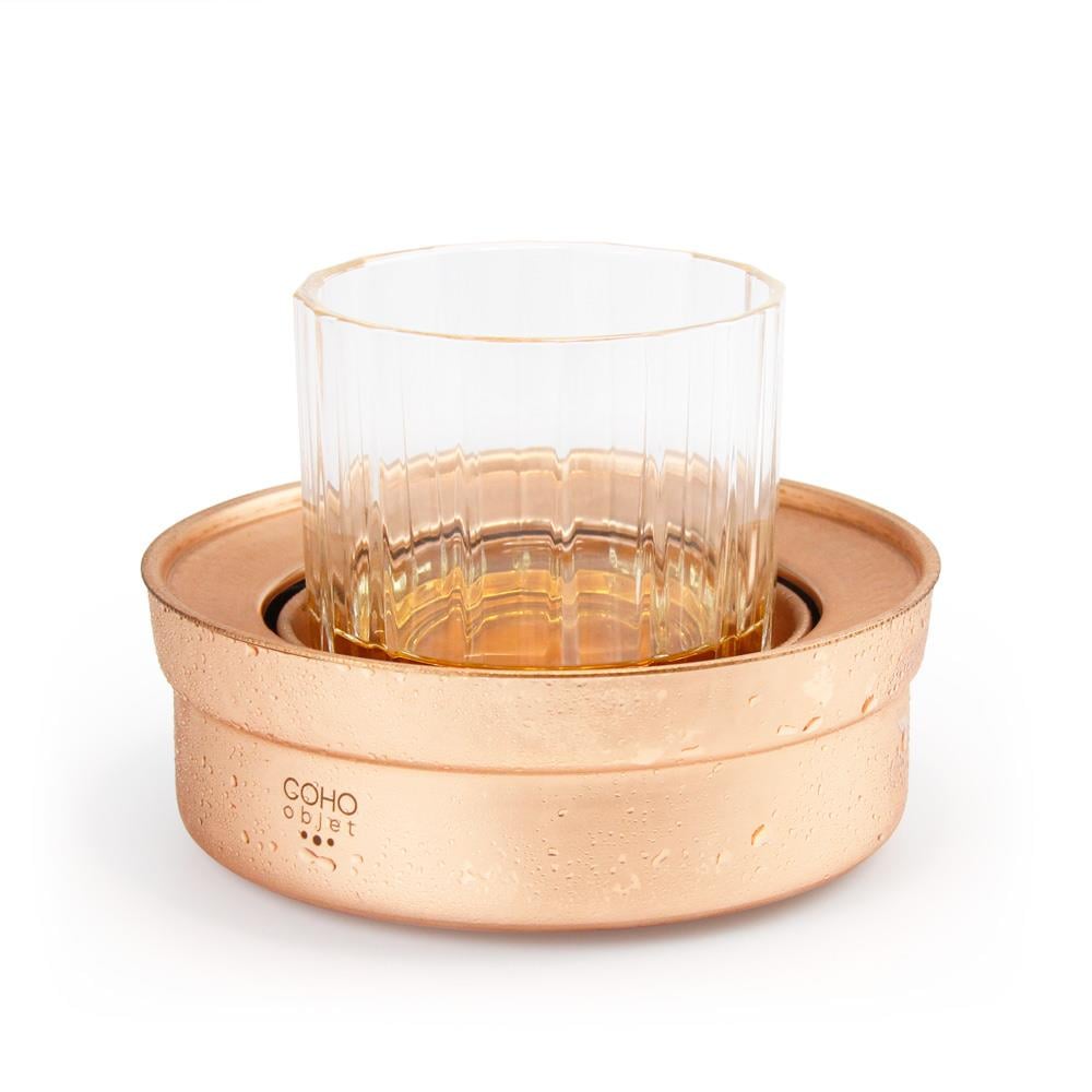 Coho Objet-Coho Patron Whiskey Keyf & Whiskey Bardağı & Bakır Bardak Altlığı Hediye Seti-Hediye Setleri-2-fleurdirect.live