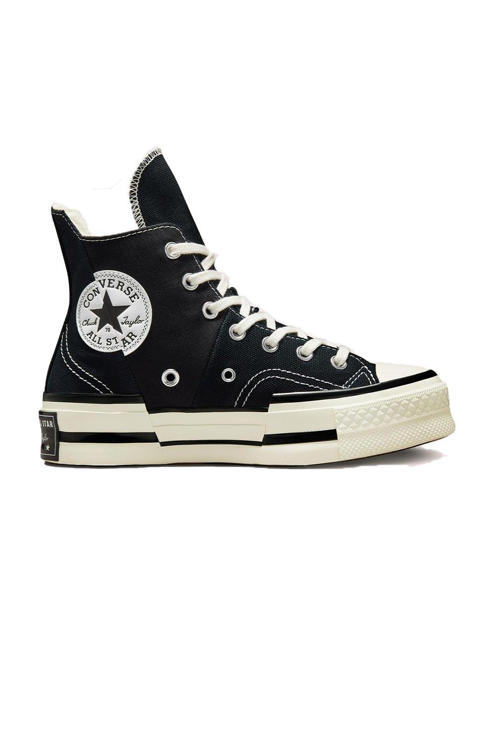 Converse-Chuck 70 Plus Hi Canvas Black/Egret-Sneakers-1-fleurdirect.live