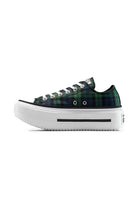 Converse-Chuck Taylor All Star Double Stack Platform Ekoseli Kadın Sneakers-Sneakers-3-fleurdirect.live