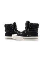 Converse-Chuck Taylor All Star Fold Over Lift Kadın Siyah Süet Sneaker-Sneakers-9-fleurdirect.live