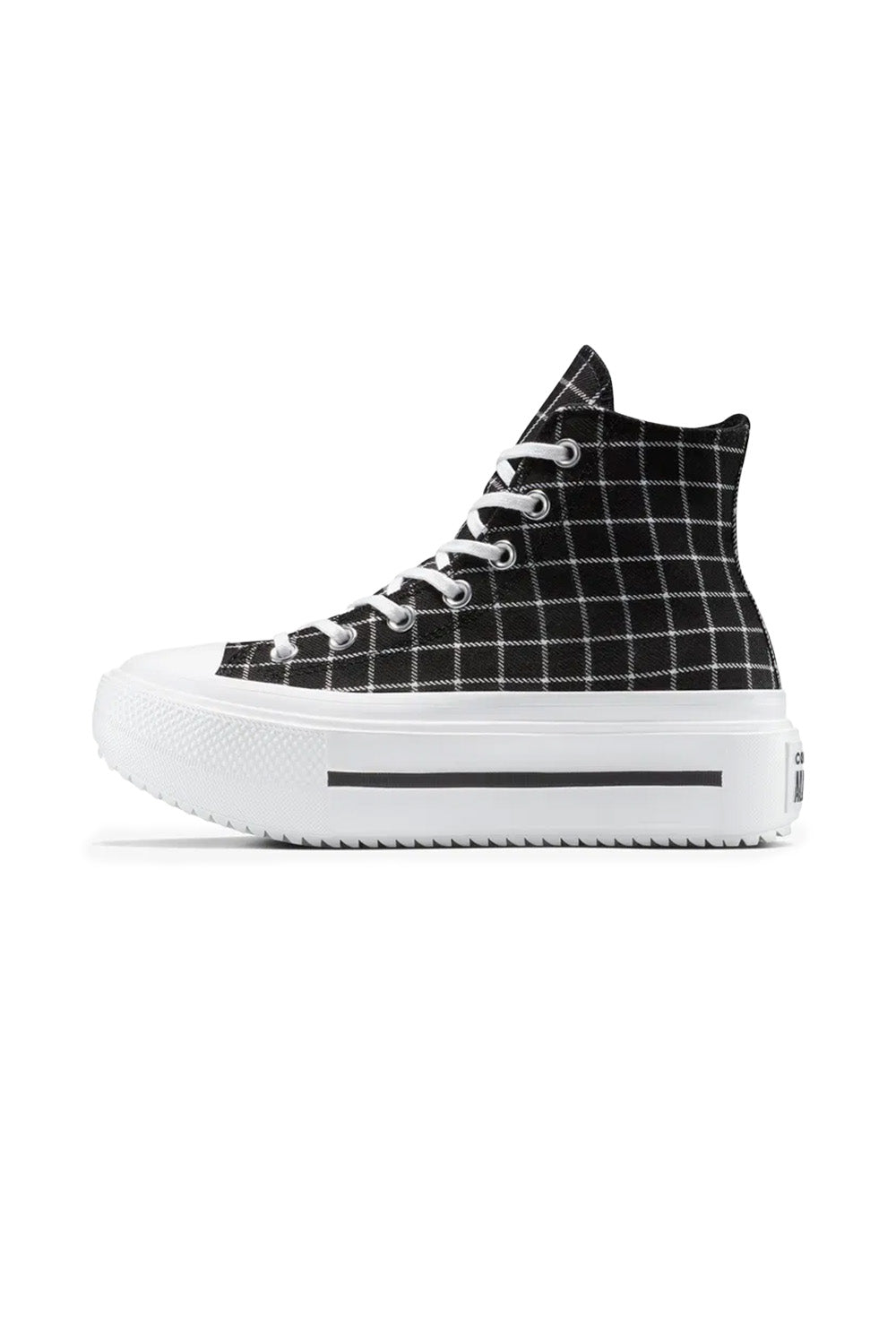 Converse-Chuck Taylor All Star Lift Double Stack Platform Plaid Ekoseli Kadın Bileklli Sneakers-Sneakers-2-fleurdirect.live