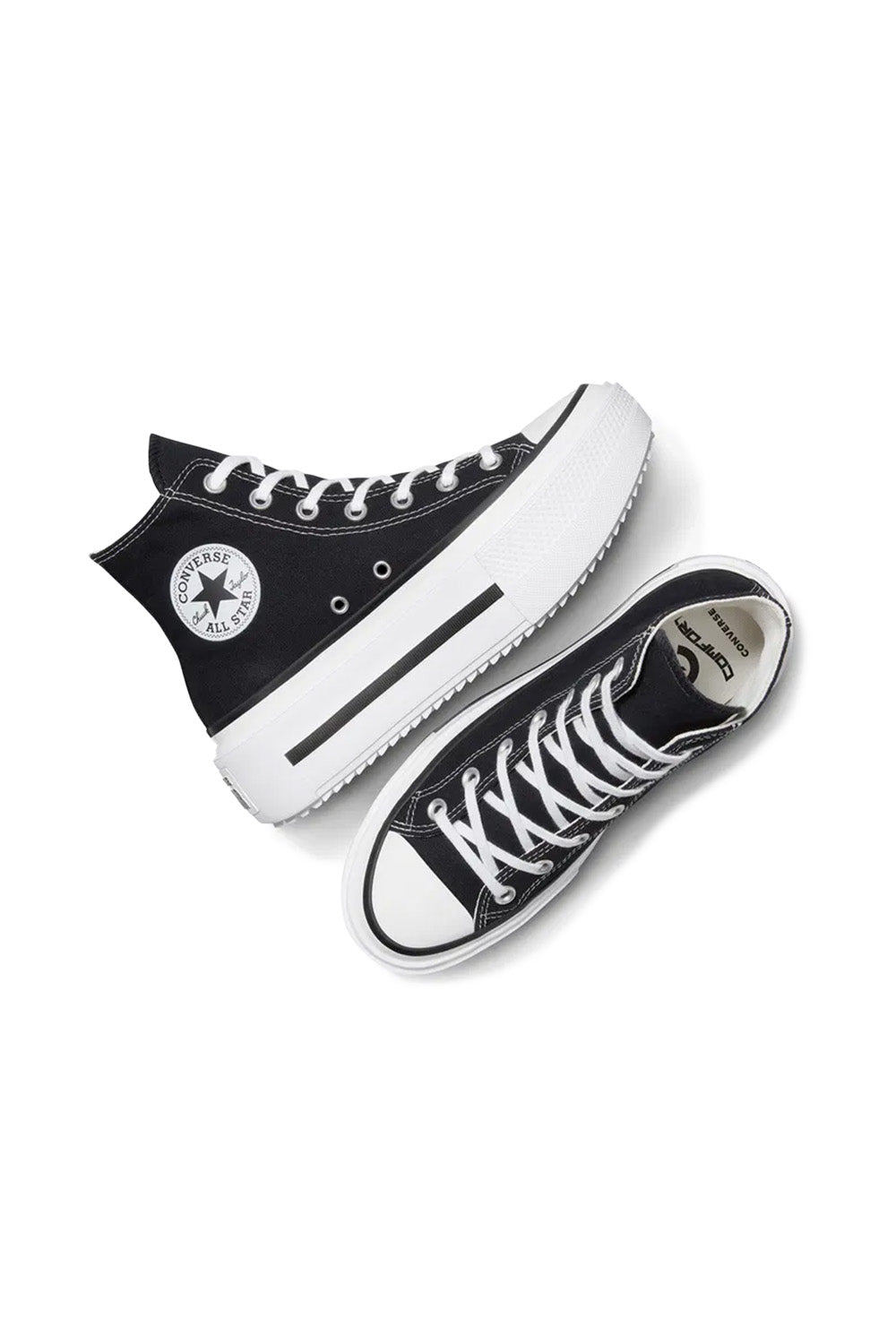 Converse-Chuck Taylor All Star Lift Double Stack Platform Siyah Kadın Sneakers-Sneakers-4-fleurdirect.live