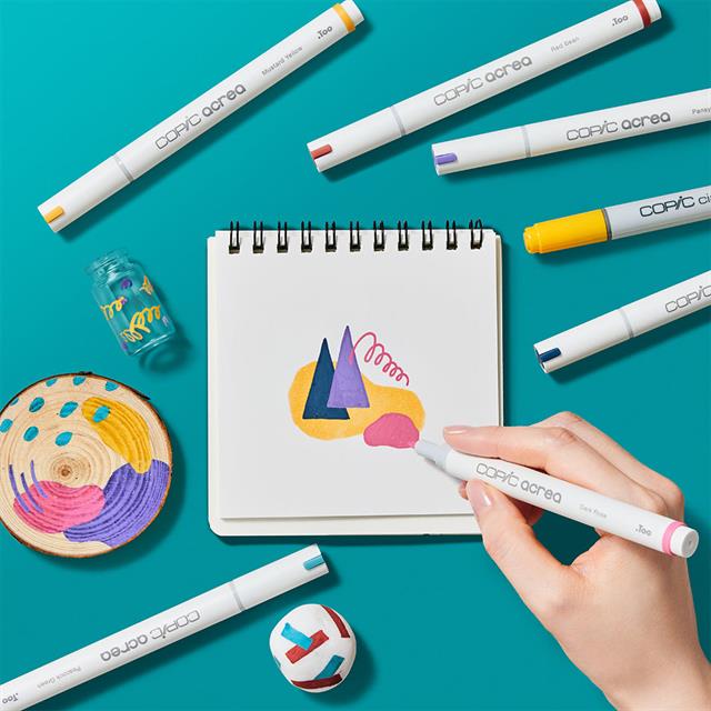 Copic-Acrea Paint Marker Set Of 6 Deep Colours-Çizim Kalemi-6-fleurdirect.live