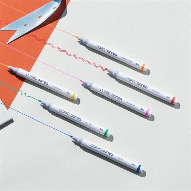 Copic-Acrea Paint Marker Set Of 6 Light Colours-Çizim Kalemi-12-fleurdirect.live