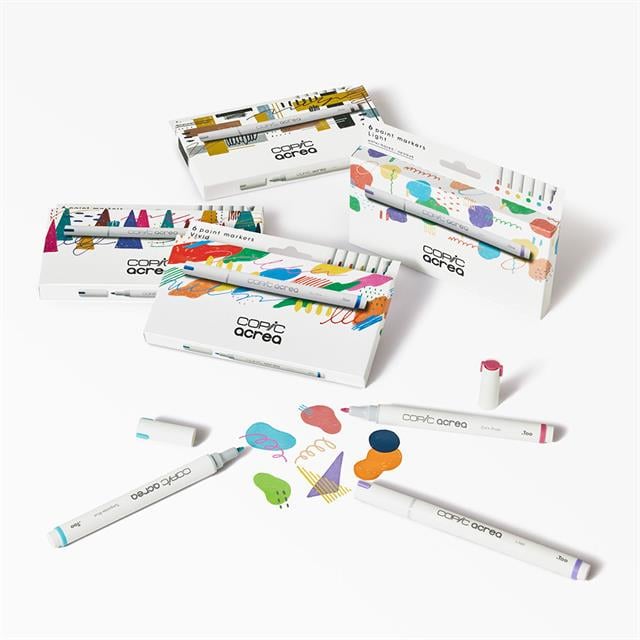 Copic-Acrea Paint Marker Set Of 6 Light Colours-Çizim Kalemi-8-fleurdirect.live