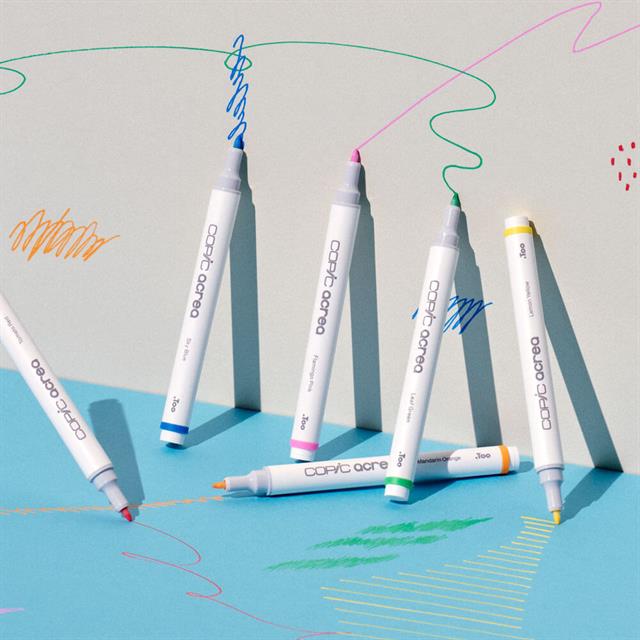 Copic-Acrea Paint Marker Set Of 6 Vivid Colours-Çizim Kalemi-13-fleurdirect.live