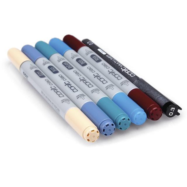 Copic-Ciao Marker Çizim Kalemi Seti 5+1 Set Manga 2-Çizim Kalemi-4-fleurdirect.live