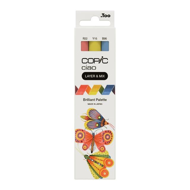 Copic-Copic Ciao 3'lü Layer & Mix Set Brilliant Palette-Kalem Seti-1-fleurdirect.live