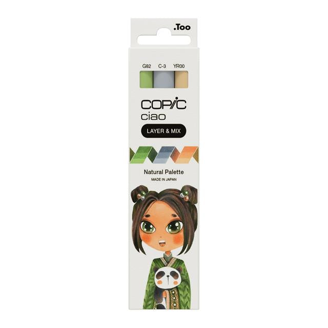 Copic-Copic Ciao 3'lü Layer & Mix Set Natural Palette-Kalem Seti-1-fleurdirect.live