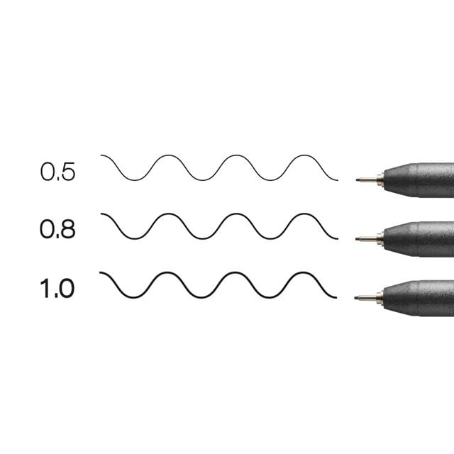 Copic-Copic Multiliner 3'lü Siyah Set Broad-Kalem Seti-4-fleurdirect.live