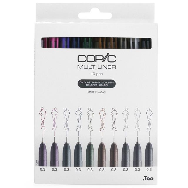 Copic-Copic Multiliner Classic Color 10'lu Kalem Seti-Kalem Seti-1-fleurdirect.live