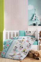 Cotton Box-Cotton Box Flanel Bebek Nevresim Takımı Dalmaçyalı Mint-Bebek Nevresim Takımı-1-fleurdirect.live