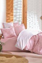 Cotton Box-Cotton Box Minimal çift Kişilik Lastikli çarşaflı Nevresim Takımı Best Pembe-Çift Kişilik Nevresim Takımı-2-fleurdirect.live