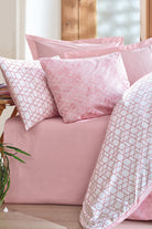 Cotton Box-Cotton Box Minimal çift Kişilik Lastikli çarşaflı Nevresim Takımı Best Pembe-Çift Kişilik Nevresim Takımı-1-fleurdirect.live