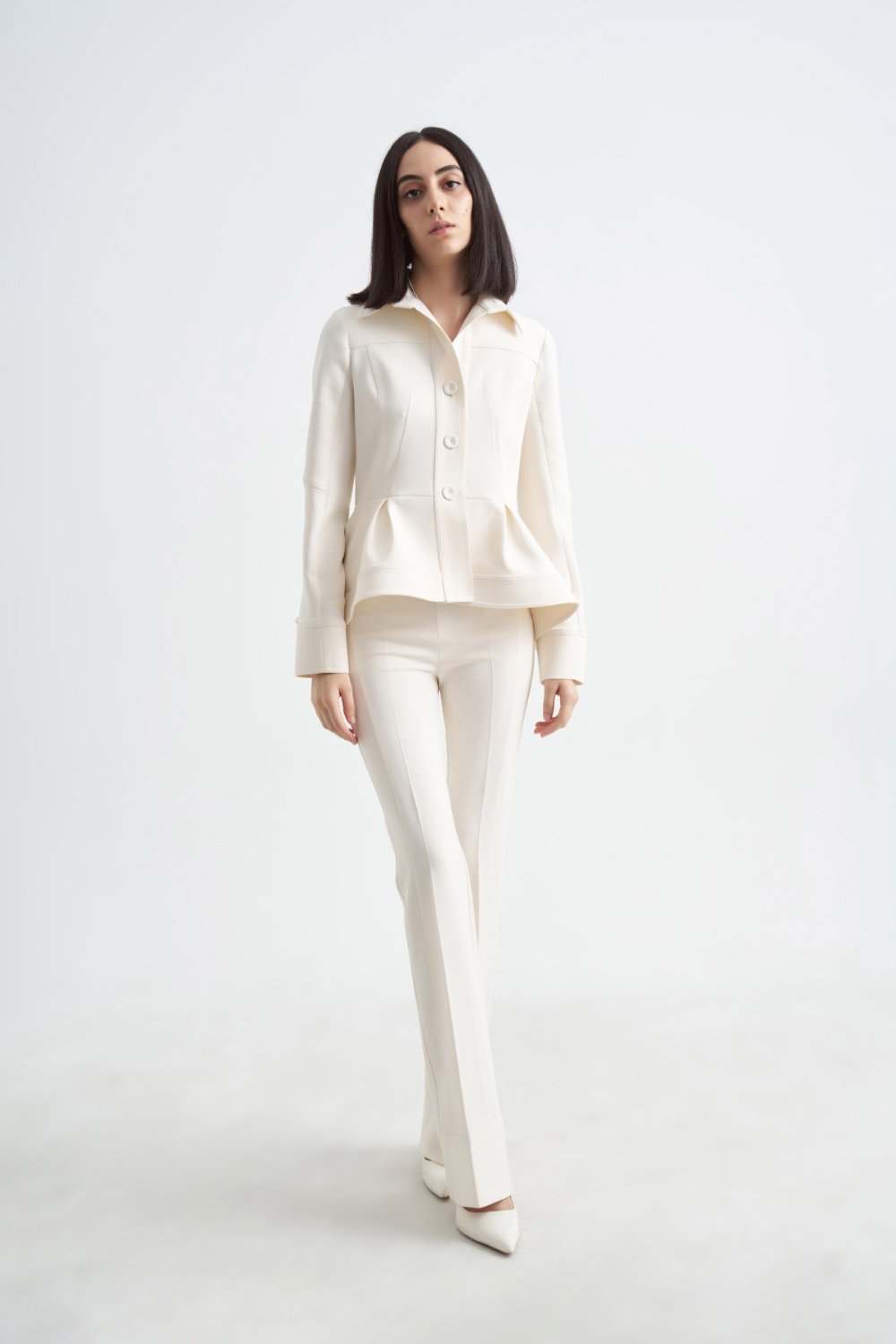 Crescent Line-Elegance Pantolon Krem-Pantolon-11-fleurdirect.live