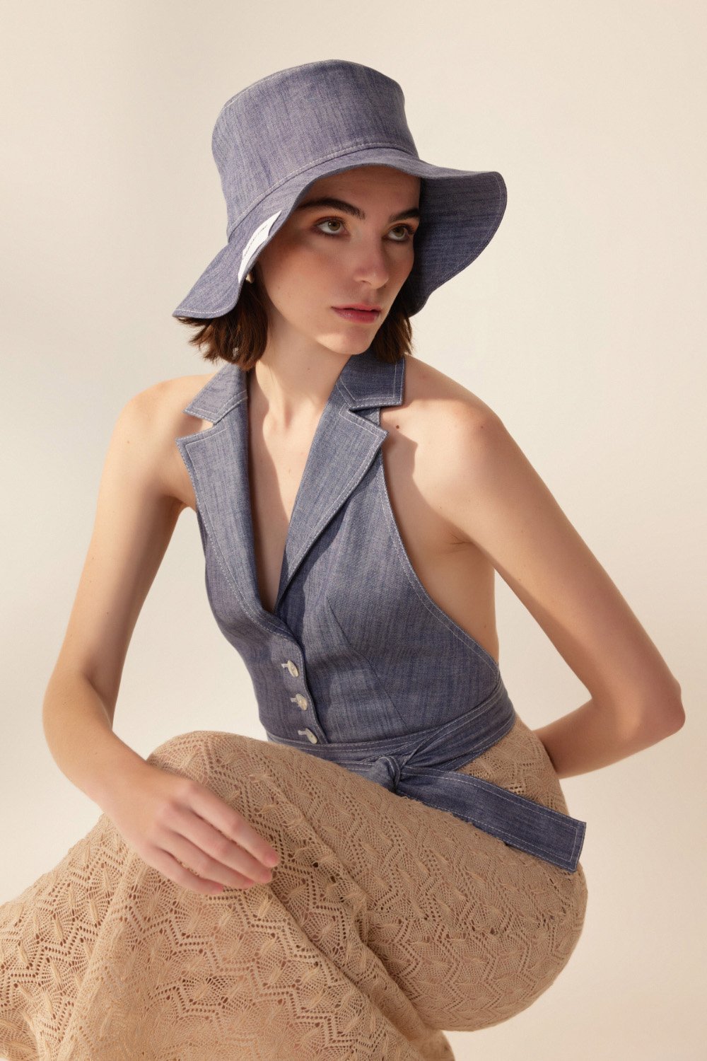 Crescent Line-Mood Bucket Şapka-Bucket Hat-6-fleurdirect.live