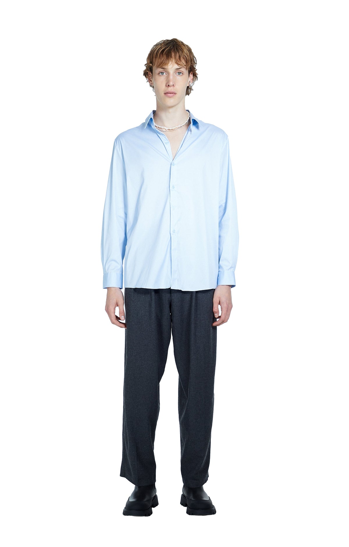 Death Is Easy-Button Down Oversize Men’s Shirt-Gömlek-1-fleurdirect.live