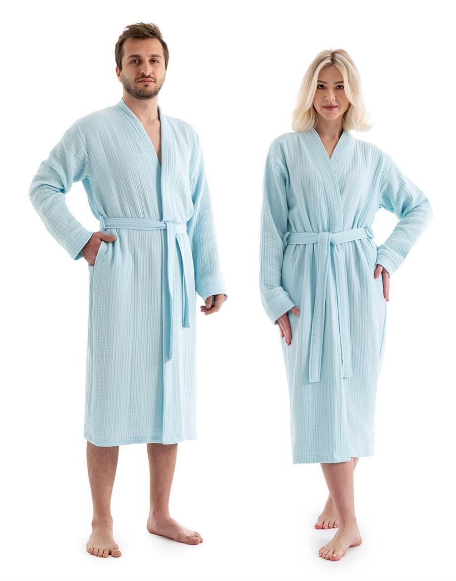 Denizli Concept-Unisex Ki̇mono Müsli̇n Bornoz Havlu Seti̇-Bornoz Seti-2-fleurdirect.live