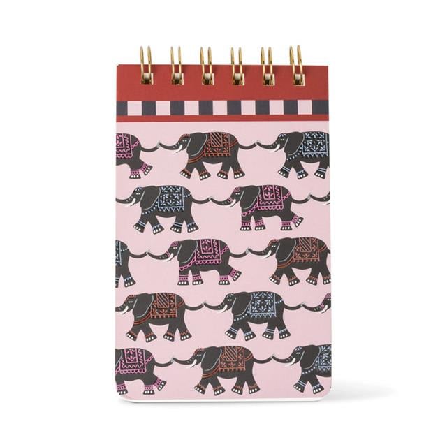Designwork Ink-Designworks Ink A Dopo A6 Twin Wire Notepad Elephant-Çizgili-1-fleurdirect.live