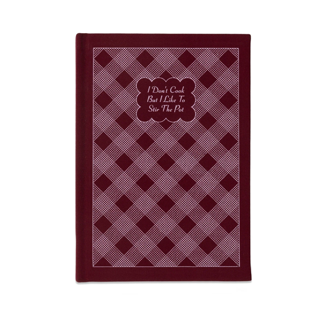 Designworks Ink Retro Bordo Self Help Bloknot - I Don'T Cook