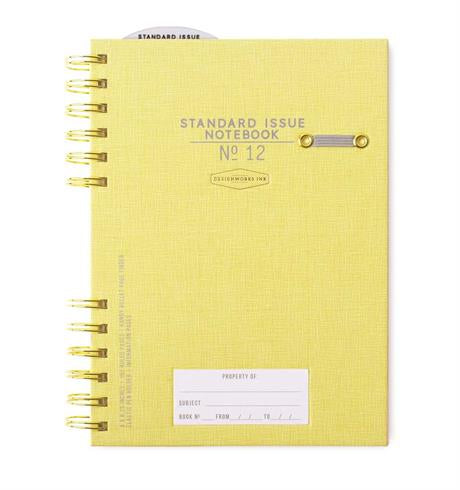 Designwork Ink-Standard Issue Spiralli Defter Ochre-Defter-1-fleurdirect.live