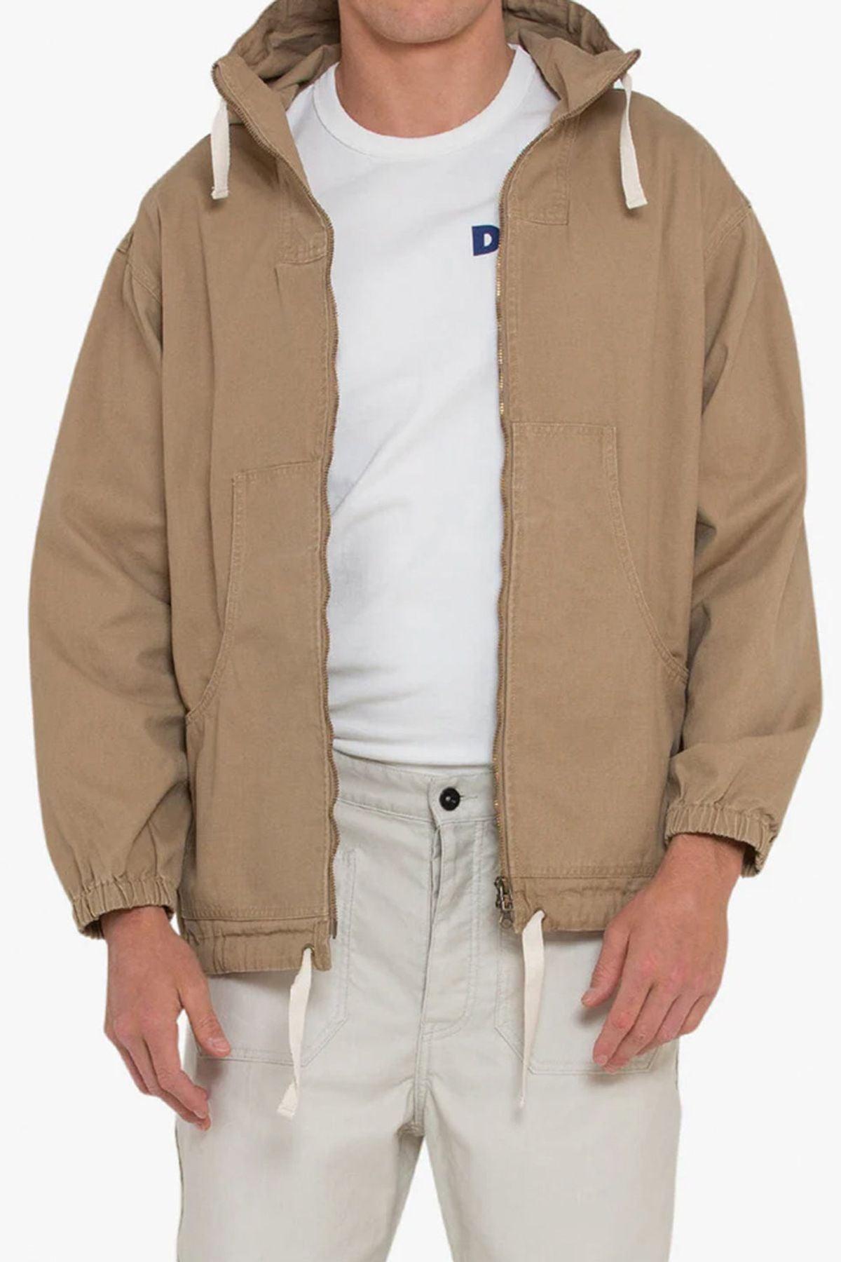 Deus-Waxed Landing Parka Tan-Kaban-1-fleurdirect.live