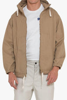 Deus-Waxed Landing Parka Tan-Kaban-1-fleurdirect.live