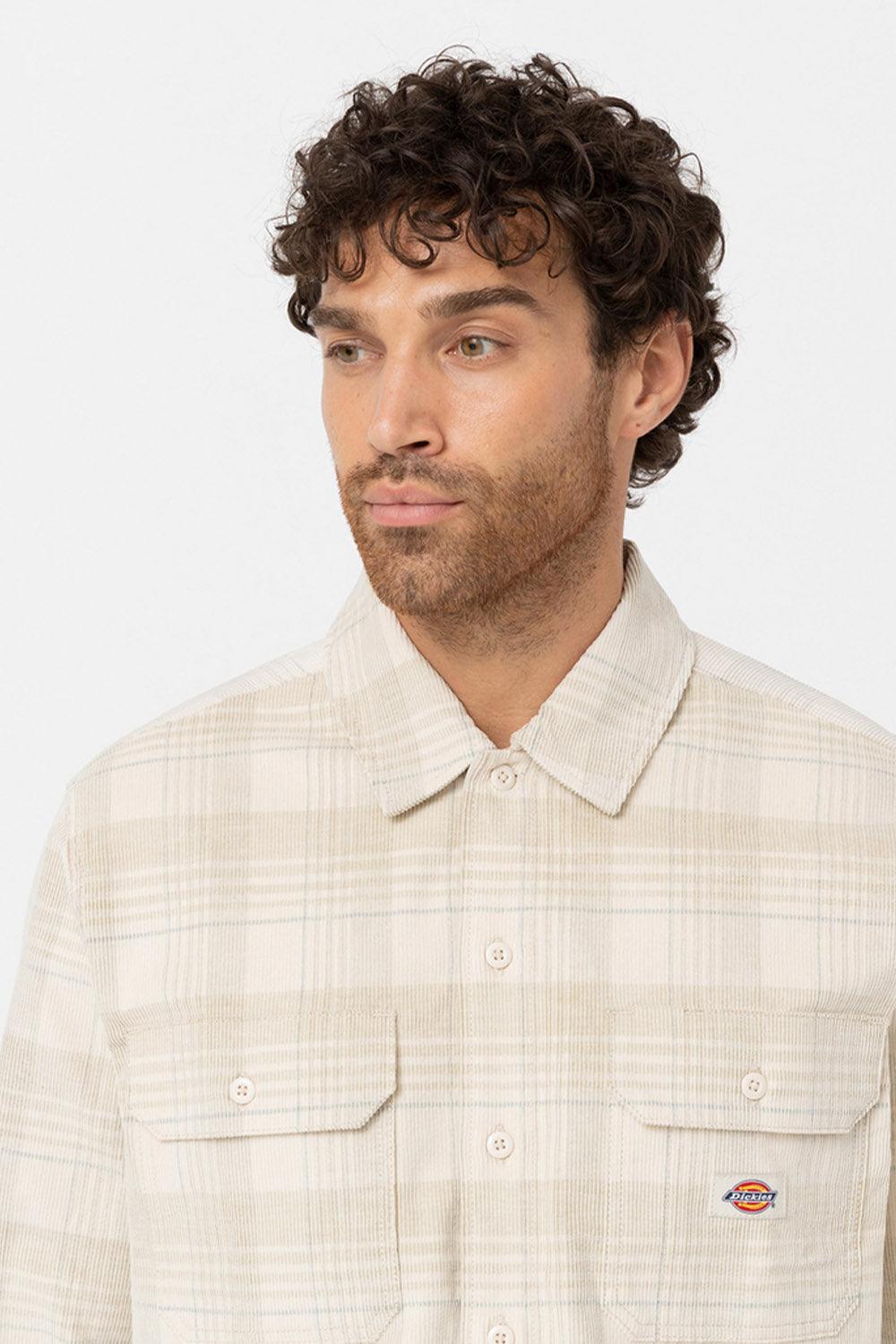 Dickies-Alma Shirt Cord Check Light-Gömlek-3-fleurdirect.live