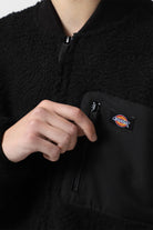 Dickies-Central Sherpa Bomber Siyah Kadın Peluş Mont-Mont-2-fleurdirect.live
