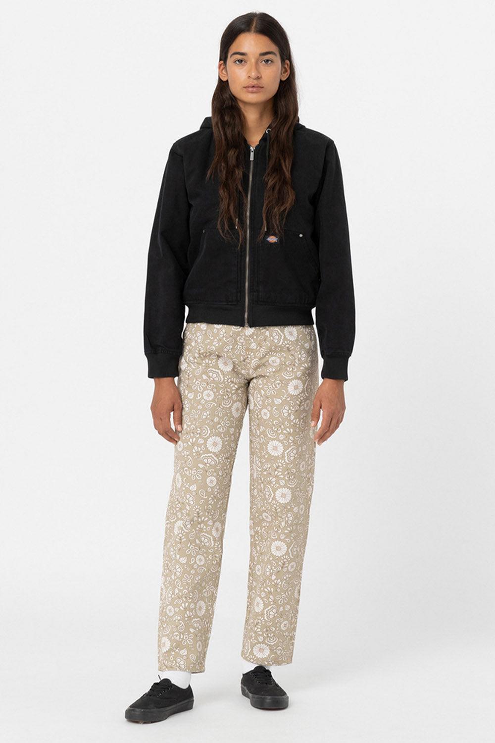 Dickies-Duck Canvas Sherpa Lined Washed Black-Ceket-1-fleurdirect.live