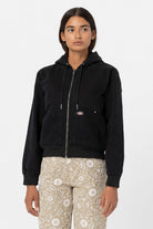 Dickies-Duck Canvas Sherpa Lined Washed Black-Ceket-5-fleurdirect.live