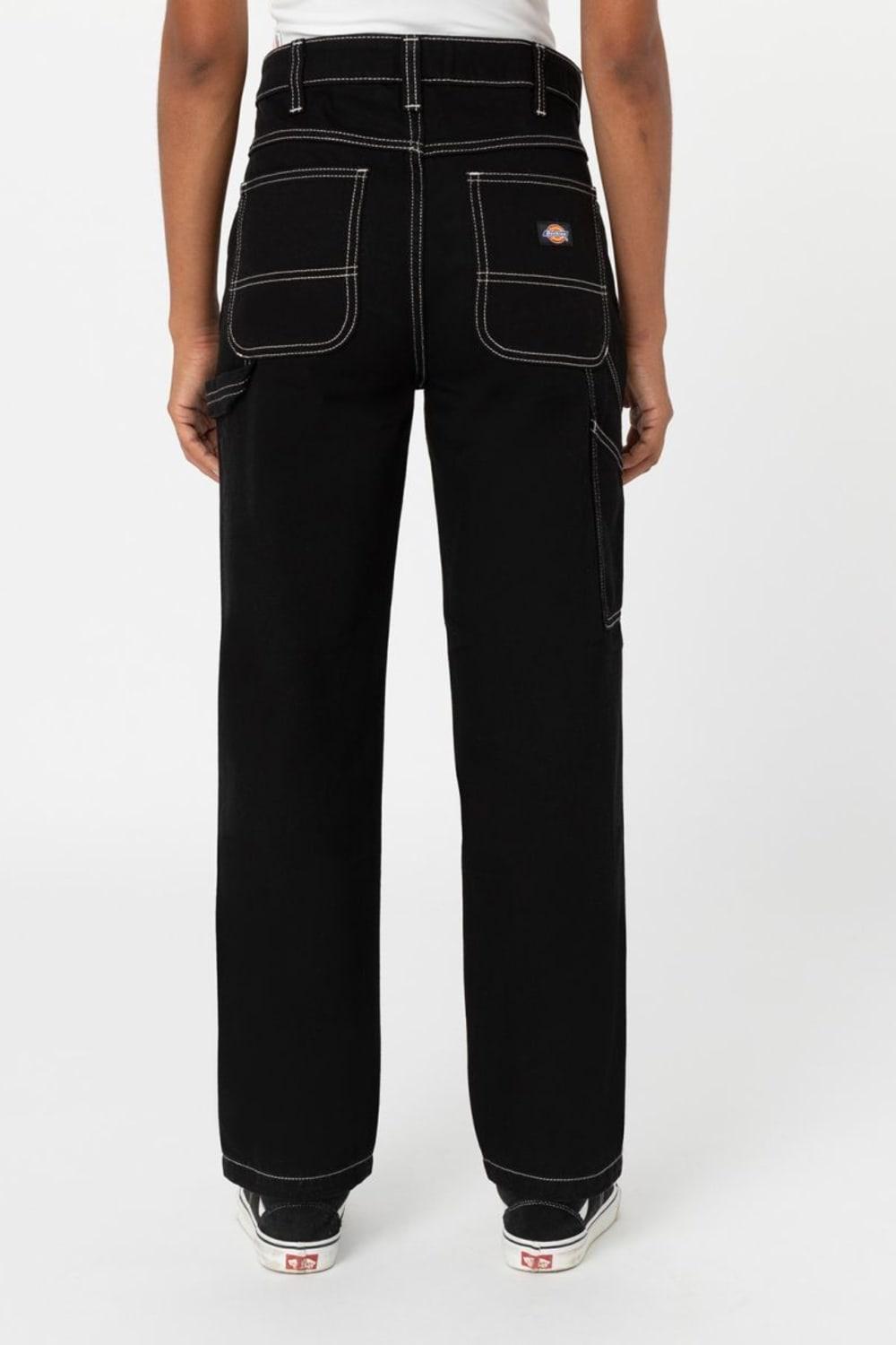 Dickies-Ellendale Denim Rinsed Black-Kot Pantolon-1-fleurdirect.live