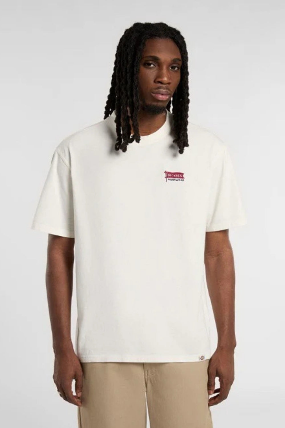 Dickies-Flag Tee SS Egret-T-Shirts-1-fleurdirect.live