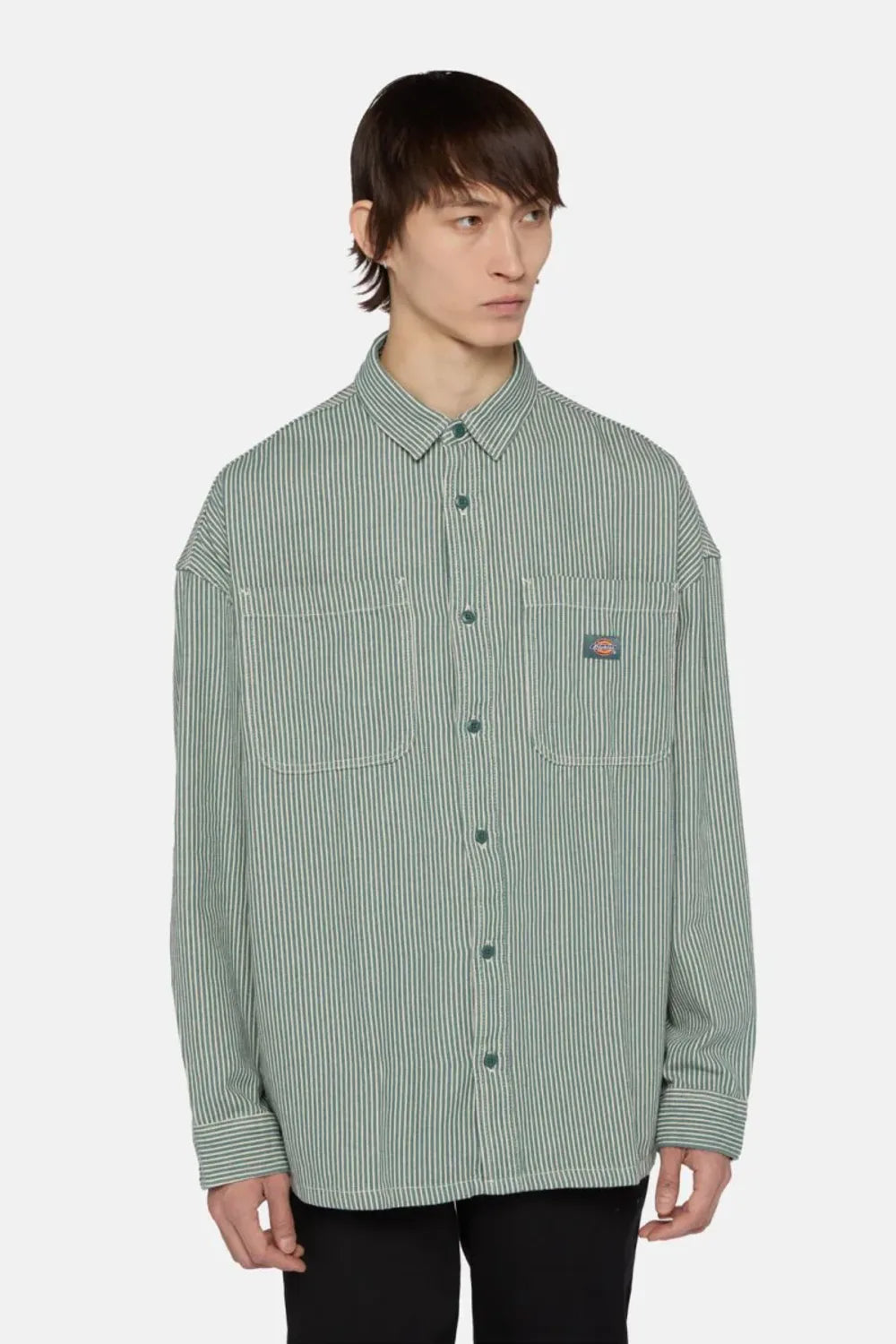 Dickies-Hickory Shirt LS-Gömlek-1-fleurdirect.live