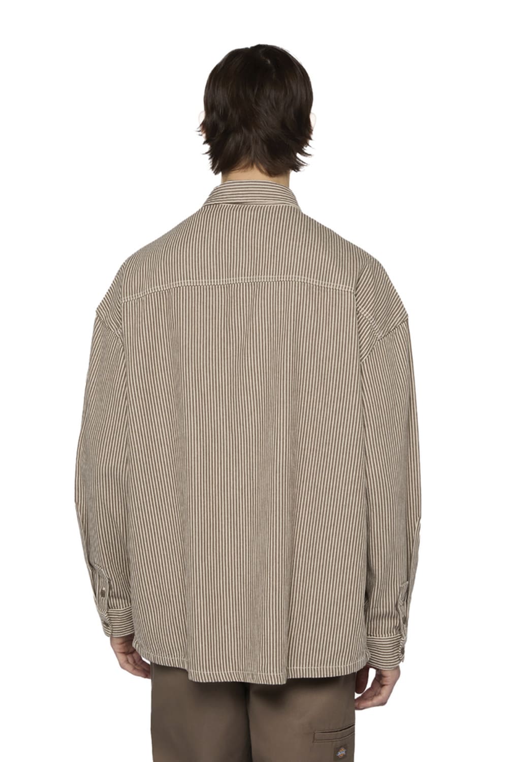 Dickies-Hickory Shirt LS Mushroom-Gömlek-2-fleurdirect.live
