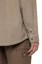 Dickies-Hickory Shirt LS Mushroom-Gömlek-5-fleurdirect.live