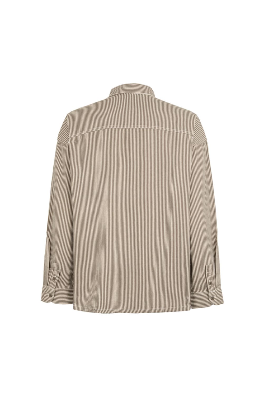 Dickies-Hickory Shirt LS Mushroom-Gömlek-7-fleurdirect.live