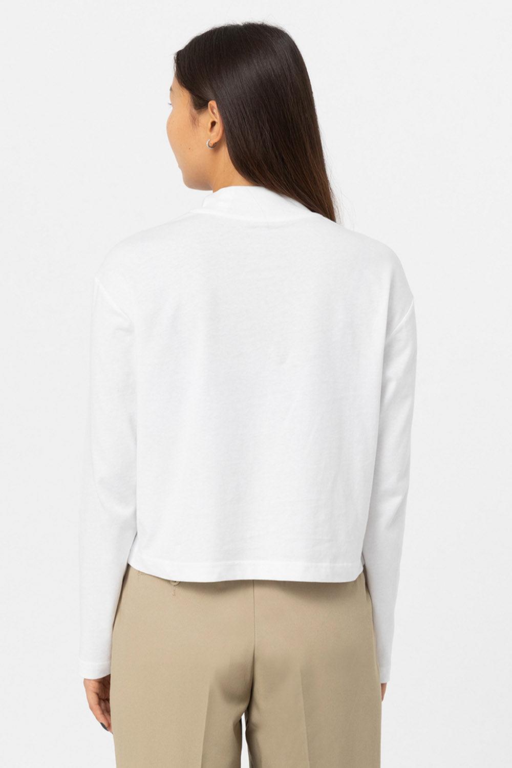 Dickies-Mapleton High Neck LS White-T-Shirts-2-fleurdirect.live